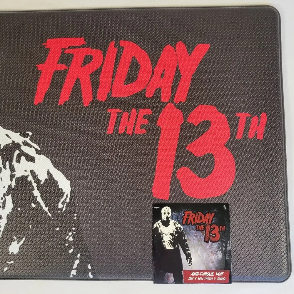 Jason Friday 13th Halloween Horror Hockey ANTI-FATIGUE Padded Mat 18x30 Kitchen